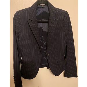 Express navy pinstripe blazer